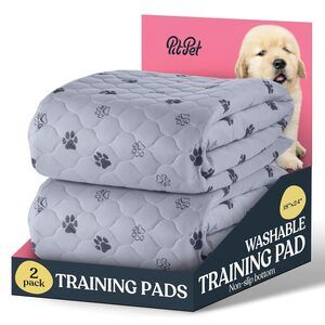 Super Absorbent Washable Pee Pads for Dogs - 2-Pack Superior Reusable Puppy Pads